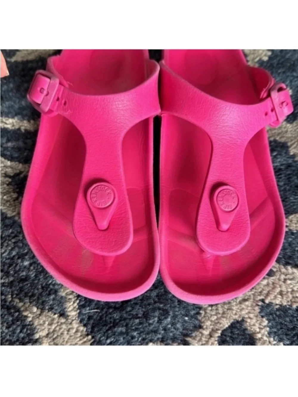 BIRKENSTOCK Girl/kids Eva Sandals/Slides Sz 2/EU33 Pink Rubber Plastic
